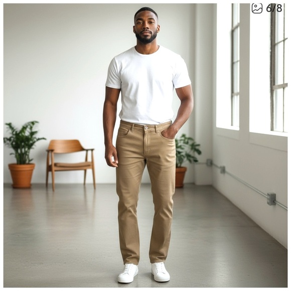 The Perfect Jeans • NYC Slim Fit Jeans/Khakis. Tobacco. 34/30. NWT - Picture 1 of 11